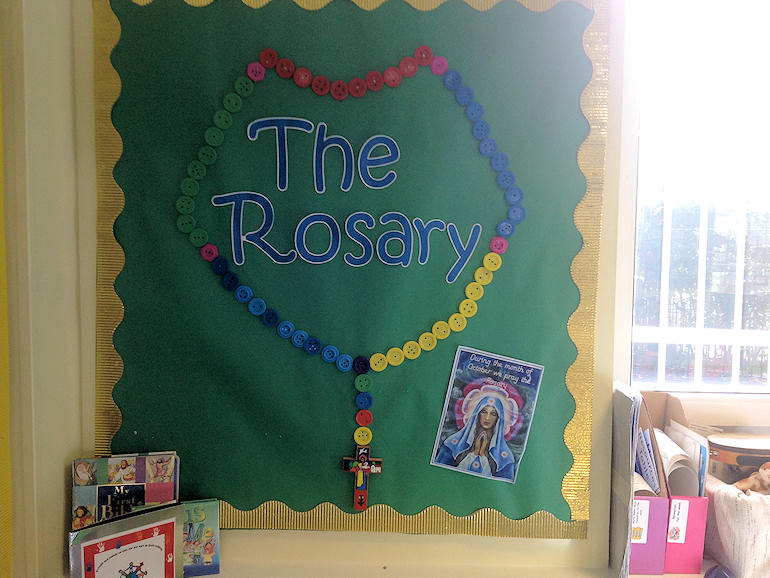 The Rosary display