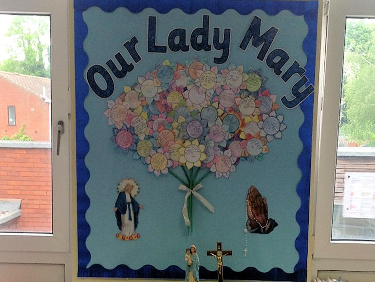 Our Lady Mary class display