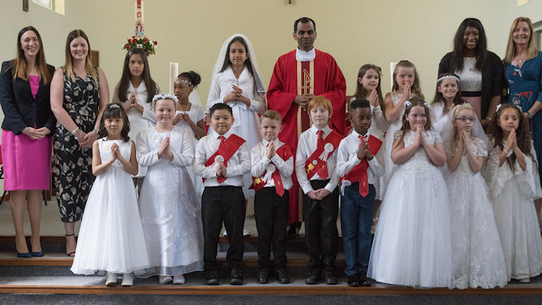 First Holy Communion children